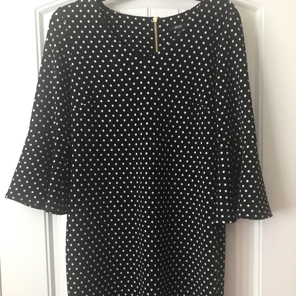 MSK Polka Dot Dress